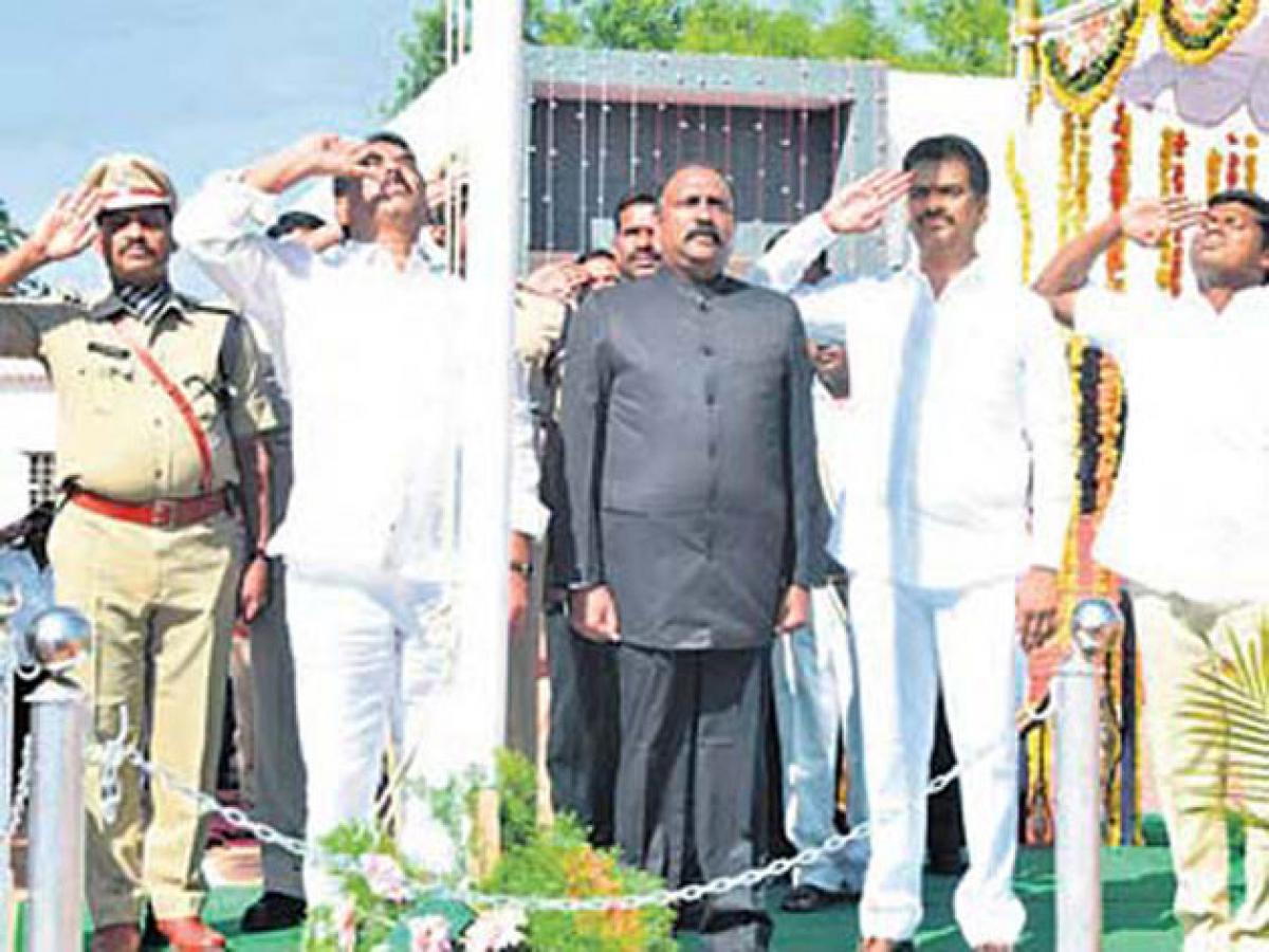 Kurnool Collector Sridhar comes under scrutiny after not saluting National Flag